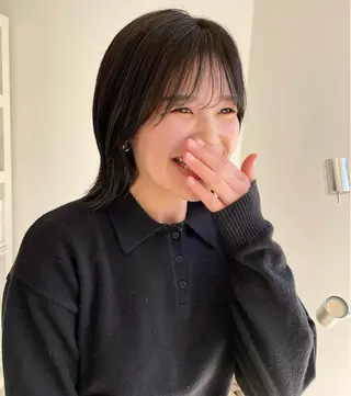 ミディアム mir MIYUのヘアスタイル
