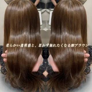 ロング カラー 髪質改善×透明感カラ ー/新宿/SHOKIのヘアスタイル