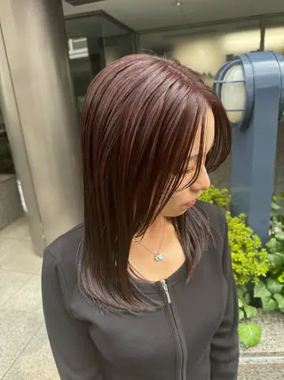 セミロング 神 嵩徳のヘアスタイル