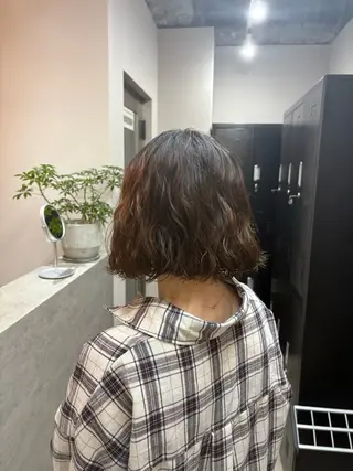 ミディアム パーマ しゅり Flag hairのヘアスタイル