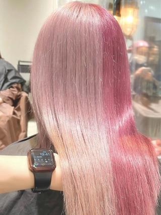 ロング カラー 🎀ハイトーン・艶 カラー HANA🎀のヘアスタイル