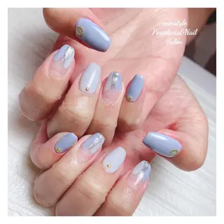 ミディアム ネイル 🐾enen style 🐾のネイルデザイン