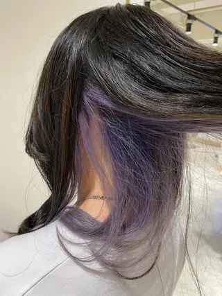 セミロング カラー 芝田 望優のヘアスタイル