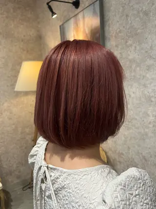 ショート カラー ハイトーンベージュ 新潟/Manamiのヘアスタイル