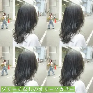 ミディアム カラー navile原宿 yumaのヘアスタイル