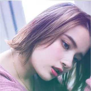 ミディアム カラー パーマ ヘアアレンジ メンズ キッズ ネイル マツエク・マツパ premier modelsのヘアスタイル