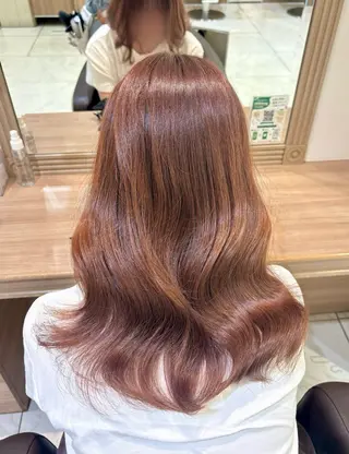 セミロング カラー 透明感カラー/巻き髪 🤍あすみ‎‎‎🤍のヘアスタイル