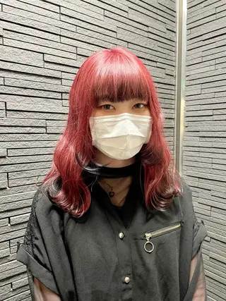 ロング 前田 菜奈子のヘアスタイル
