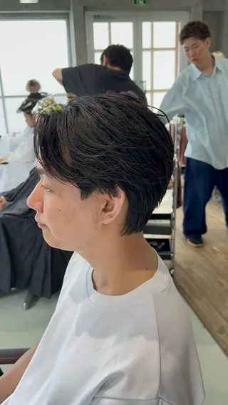 パーマ メンズ fifth原宿 宮部蓮のヘアスタイル