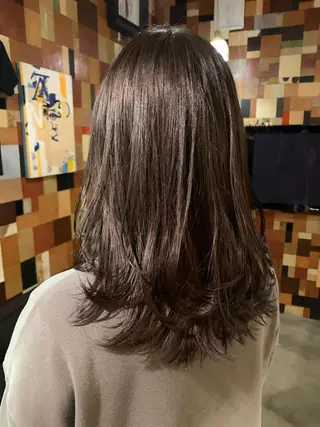 セミロング ヘアアレンジ 🐝岡本 柚葉🐝のヘアスタイル