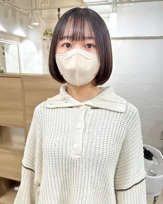 ショート カラー パーマ 髪質改善 縮毛矯正/ レイヤー/銀座/本木のヘアスタイル