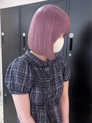 ミディアム カラー 🤍ハイトーン/ミル クティー🤍/ここなのヘアスタイル