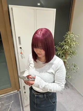 カラー ボブモデル募集中 Akane🍒のヘアスタイル