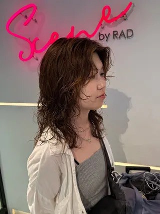 セミロング パーマ 似合わせ特化❤️ カット/パーマ/梅田のヘアスタイル
