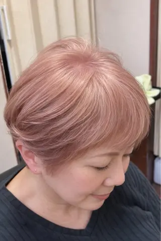 ショート カラー メンズ hair salon kurisuのヘアスタイル
