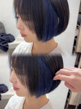 ショート カラー メンズパーマ/ エクステ🌞セナのヘアスタイル