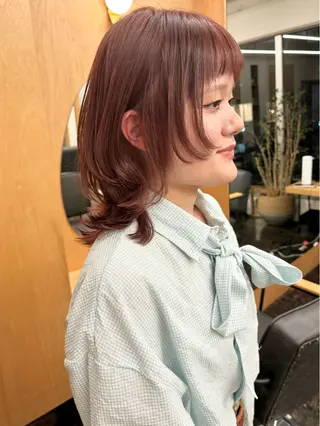 ミディアム カラー 美空🐇 レイヤー / 透明感カラー🩰のヘアスタイル