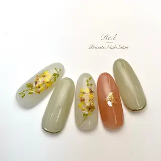 ネイル モチの良さ◉ フィルインネイル♡のネイルデザイン