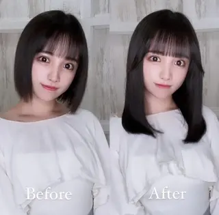 ロング カラー 💎エクステ× 🩵カラーBIZEのヘアスタイル