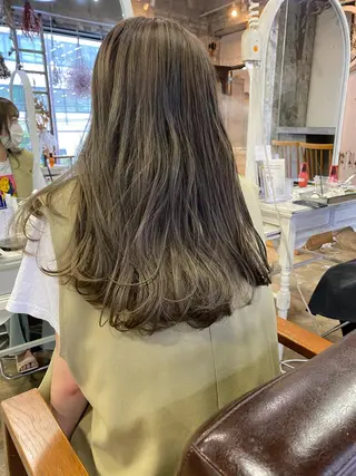 ロング カラー Pia ツボイ ケイタのヘアスタイル