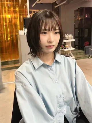 ショート 盛れる透けカラー🎀 似合わせ/uiのヘアスタイル