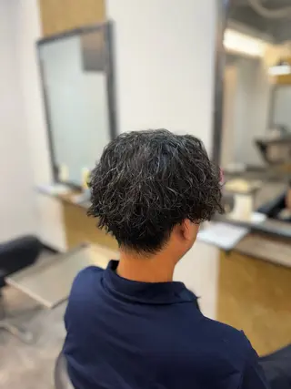 ショート パーマ メンズ メンズカットモデル 募集🚹✨荒井雛子のヘアスタイル
