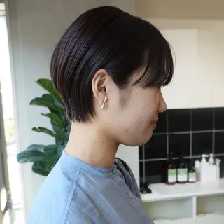 ショート カラー 本日予約可/髪質改善 四条/オカジマのヘアスタイル