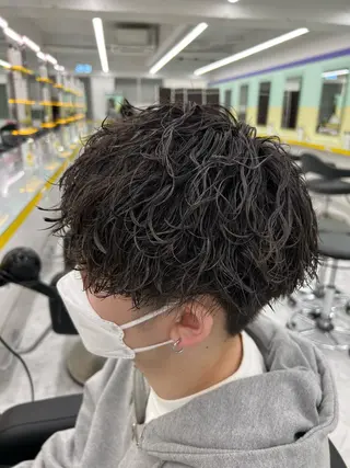 ショート カラー パーマ ヘアアレンジ メンズ キッズ ネイル マツエク・マツパ アイブロウ 🔷横浜1のパーマ 職人🔷将太郎のヘアスタイル