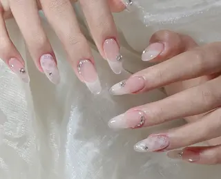 ネイル By moonネイル 🌷ワンホン/韓国風のネイルデザイン