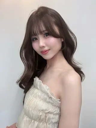 ロング カラー 結べるレイヤー/ 透明感カラー/和奏のヘアスタイル