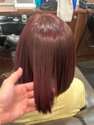 ショート カラー 鼎一真ハイトーン/ パーマ/何でも屋さんのヘアスタイル