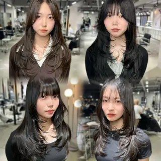 ロング 心斎橋 韓国レイヤ ー指名No.1renのヘアスタイル