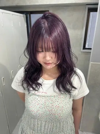 カラー ️💜akari💜 ハイトーン/レイヤーのヘアスタイル