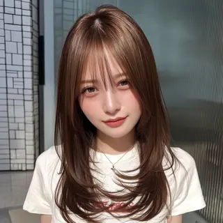 セミロング 松澤日菜 ✂メンズ歓迎のヘアスタイル
