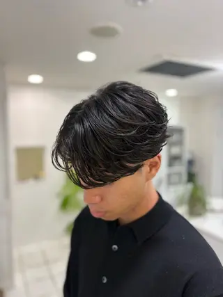 パーマ メンズ 阿部 渓太のヘアスタイル