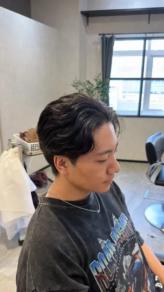 ミディアム メンズ 透明感カラー艶 💫TAISEI💫のヘアスタイル