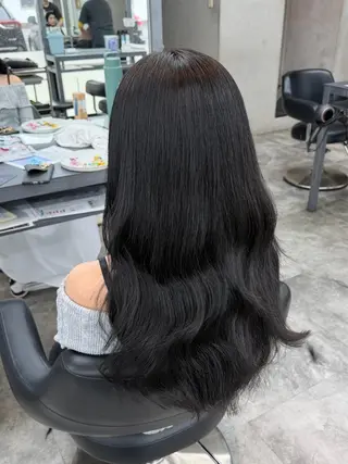ロング 🍒暖色カラー🔥 栗俣嵐のヘアスタイル