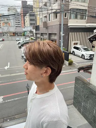 ショート カラー メンズ 岡多 麗奈のヘアスタイル
