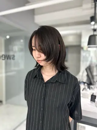 ミディアム ❤︎REIKA❤︎ ブリーチなしWカラーのヘアスタイル