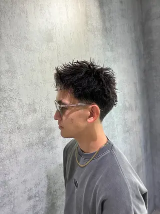 ショート パーマ メンズ ショートスタイル特化 ayumuのヘアスタイル