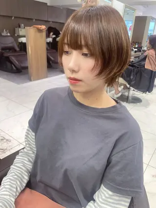ショート カラー 店長福島成美/髪質 改善縮毛矯正/カラーのヘアスタイル