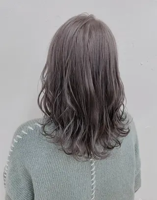 ミディアム カラー ヘアアレンジ ダブルカラー｜ なおき｜池袋美容師のヘアスタイル