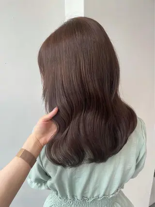 ロング カラー 永井涼香 髪質改善／ブリーチのヘアスタイル