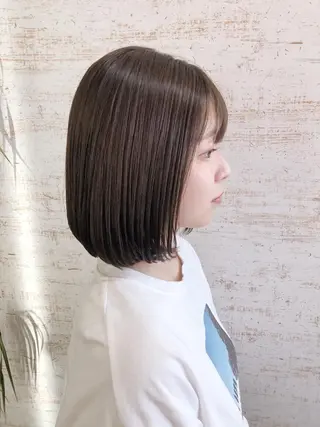 ショート カラー 透明感カラー/韓国 ブリーチ/古橋のヘアスタイル