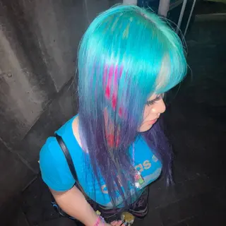 カラー 個性的カラー ☆≡ねねのヘアスタイル