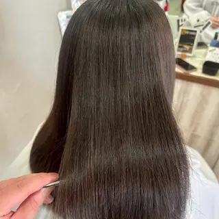 カラー ロング 縮毛矯正/ワンカラー モデル募集🫧田村のヘアスタイル