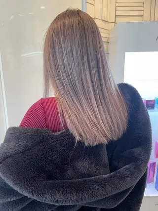 ミディアム カラー 美髪形成!色素改善! 秋田 和輝のヘアスタイル