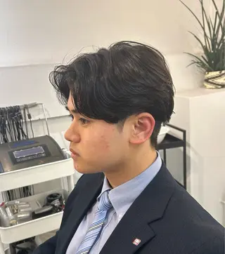 パーマ メンズ メンズ清潔感のプロ 💈メンズパーマ藤田のヘアスタイル