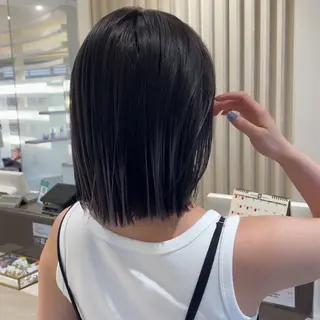 ショート カラー レイヤーカット/ ハイライト　千咲季のヘアスタイル