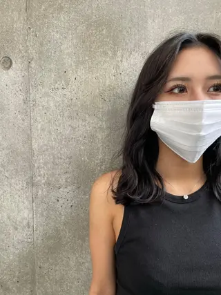 ミディアム カラー もりたみかこ 美容師お休み中のヘアスタイル